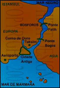 Mapa de Istambul