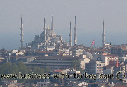 Vista a�rea da Mesquita de Suleymaniye